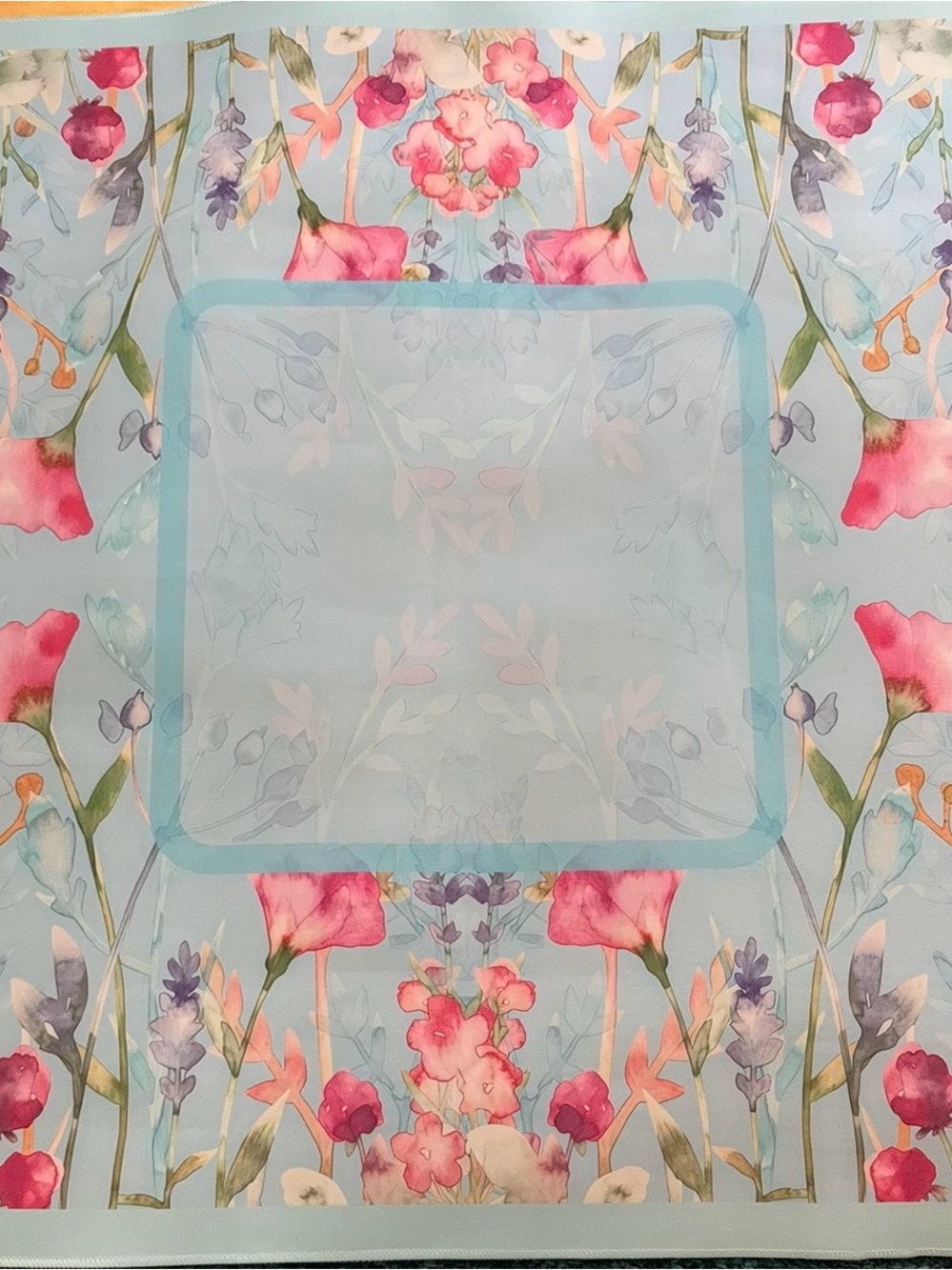 Floral mahjong Mat